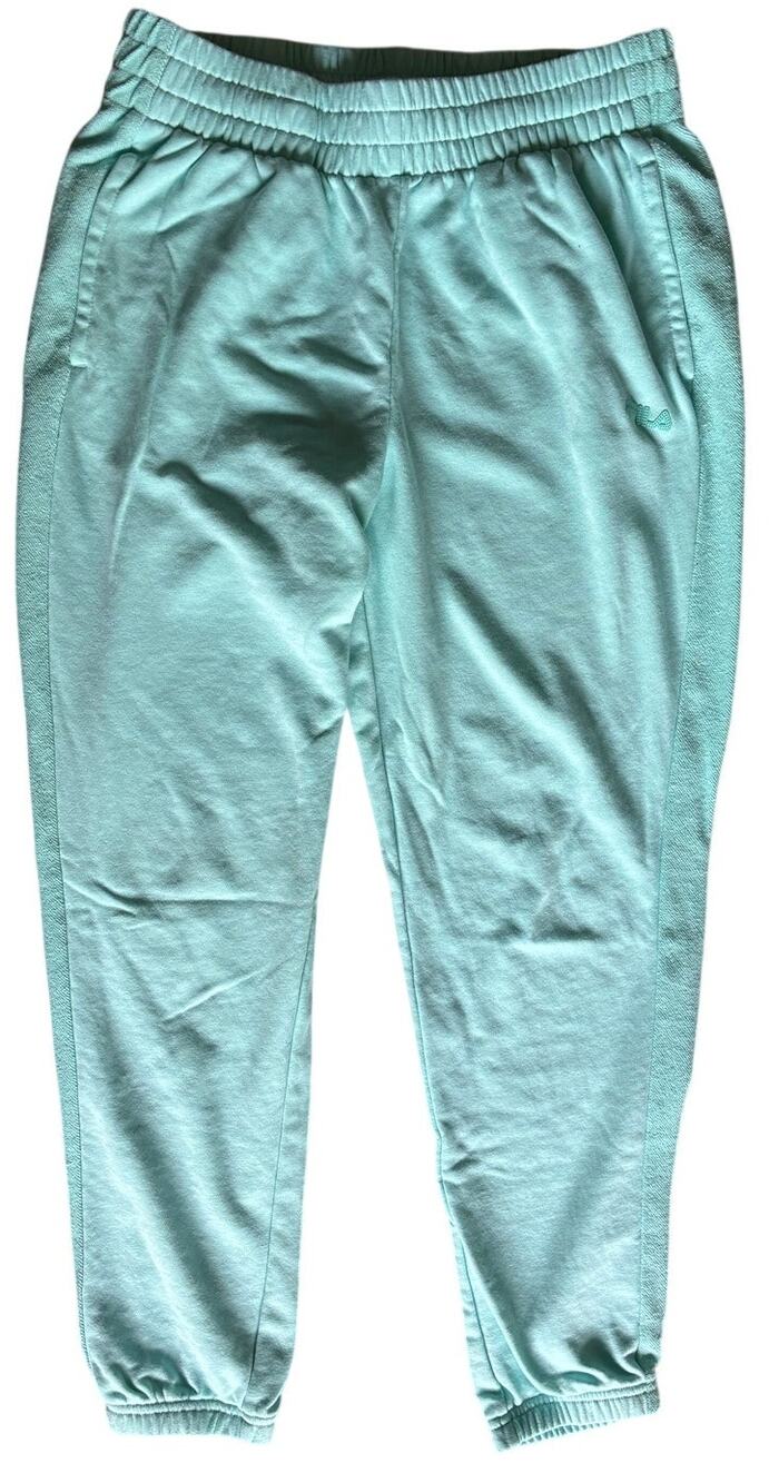 FILA Women’s Medium Mint Green French Terry Jogger Sweatpants Logo NWT
